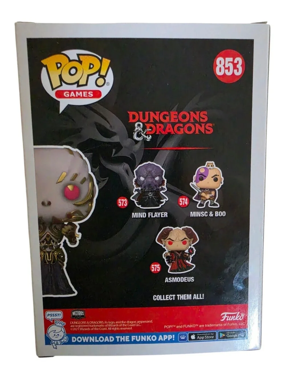 Funko Pop Dungeons & Dragons Vecna #853 GameStop Exclusive D20 NIB